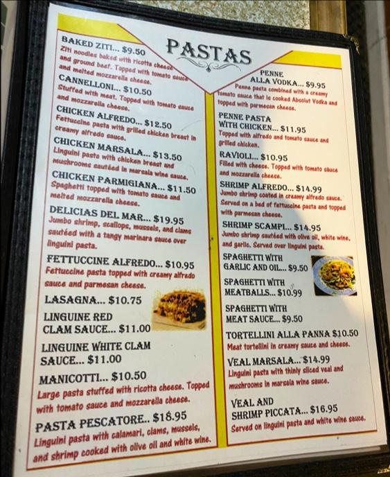 Lucano's Pasta Menu image 3